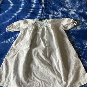 Two Vintage Flannelette Smocked Baby Nightgowns